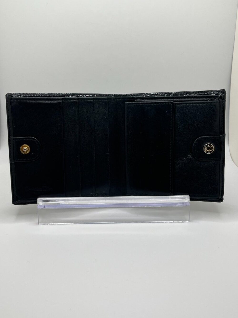 Christian Dior Black & Tan Oblique Jacquard Bifold Wallet - Picture 10 of 13